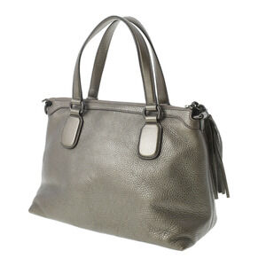Gucci White Leather Interlocking Soho Bag Bron